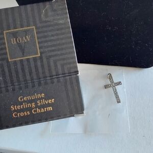 Vintage Avon Genuine Sterling Silver Cross Charm